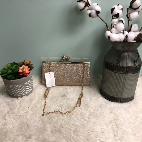 Jessica McClintock Glitter Crossbody (PM127) - Picture 2 of 5